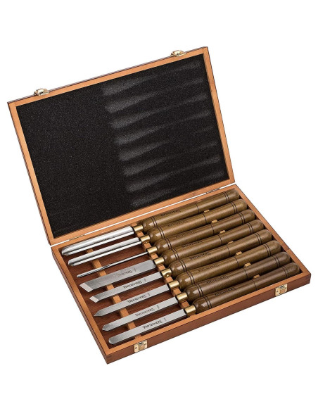 Juego de 8 Herramientas de Torneado HSS IMOTECHOM con Caja Juego de 8 Herramientas de Torneado HSS IMOTECHOM con Caja