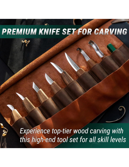 Kit de Tallado en Madera BeaverCraft S18X - 8 Cuchillos