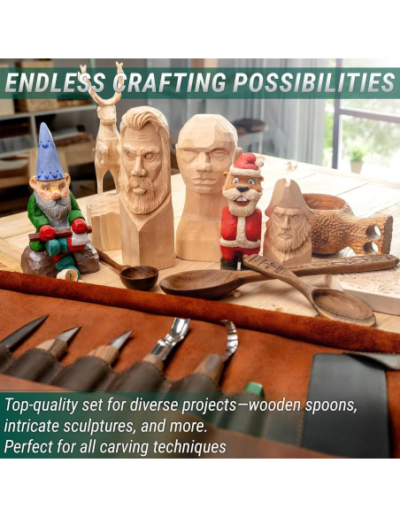 Kit de Tallado en Madera BeaverCraft S18X - 8 Cuchillos
