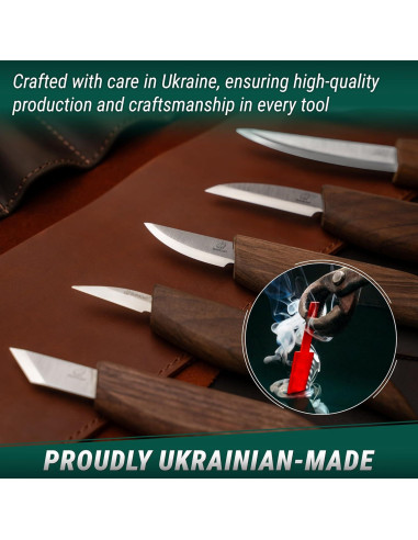 Kit de Tallado en Madera BeaverCraft S18X - 8 Cuchillos