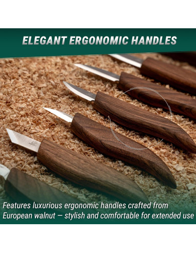 Kit de Tallado en Madera BeaverCraft S18X - 8 Cuchillos