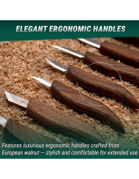 Kit de Tallado en Madera BeaverCraft S18X - 8 Cuchillos