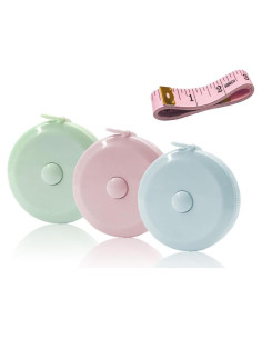 Cinta Métrica Retráctil GDMINLO 3 Piezas 150 cm Costura