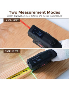Cinta Métrica Digital LUNYEE 16ft y Láser 120m Recargable 2