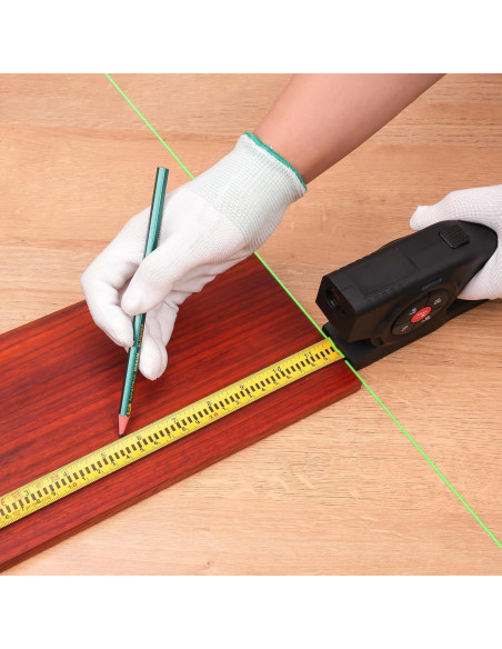 Cinta Métrica Digital LUNYEE 16ft y Láser 120m Recargable