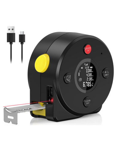 Cinta Métrica Láser 50m ERIVER JC01 Digital y Manual