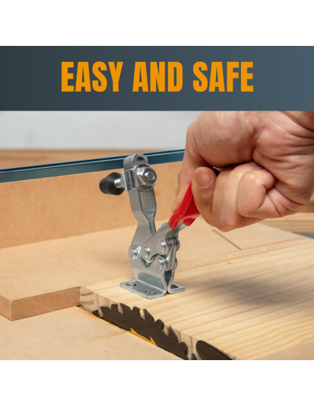 Abrazadera de Palanca POWERTEC 4PK 500 lbs 225D Antideslizante