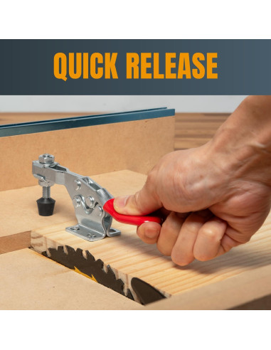 Abrazadera de Palanca POWERTEC 4PK 500 lbs 225D Antideslizante