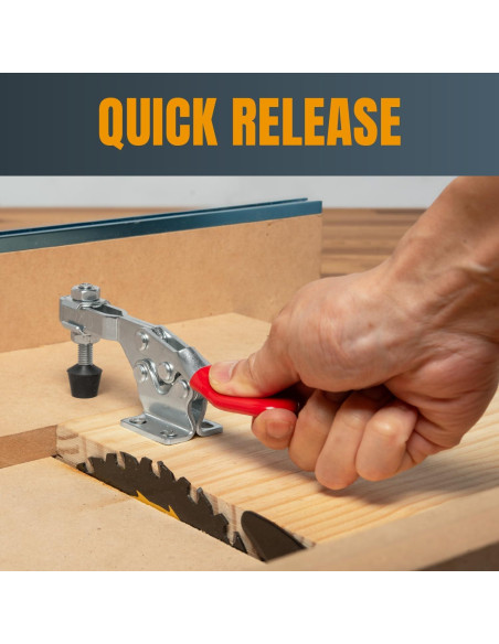 Abrazadera de Palanca POWERTEC 4PK 500 lbs 225D Antideslizante