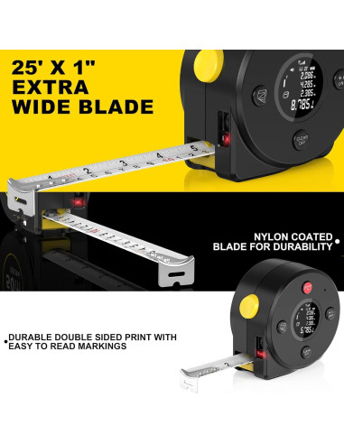 Cinta Métrica Láser 50m ERIVER JC01 Digital y Manual