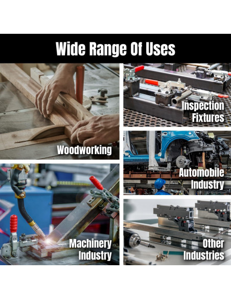 Abrazadera de Palanca POWERTEC 4PK 500 lbs 225D Antideslizante