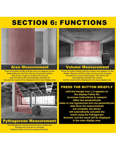 Cinta Métrica Láser 50m ERIVER JC01 Digital y Manual