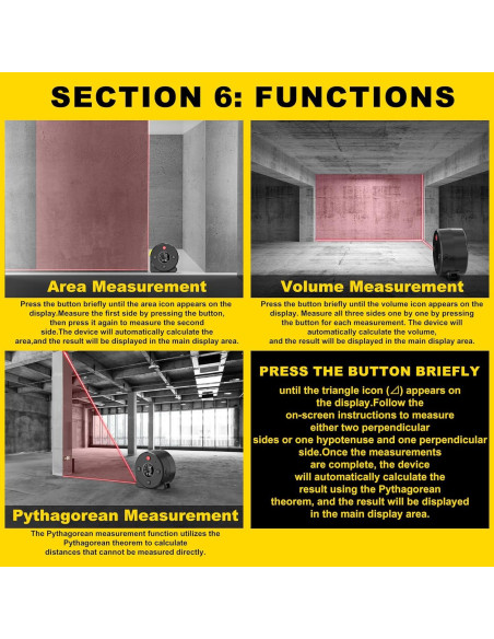 Cinta Métrica Láser 50m ERIVER JC01 Digital y Manual