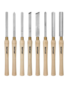 Juego de 8 Cinceles de Torno HURRICANE - Herramientas de Madera