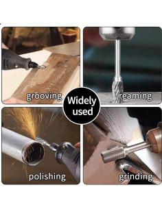 Juego de Fresas Rotativas FOTYBEI 10PCS Carburo Tungsteno 2
