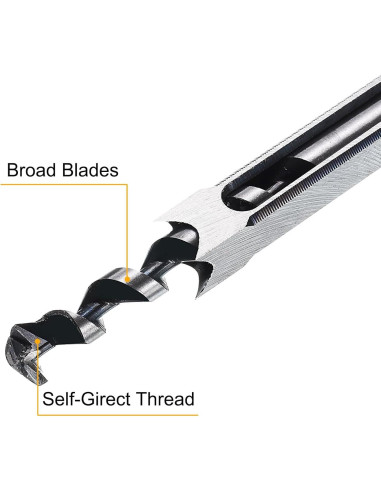 Broca Cuadrada 12.7mm uxcell Acero Alta Velocidad Carpintería