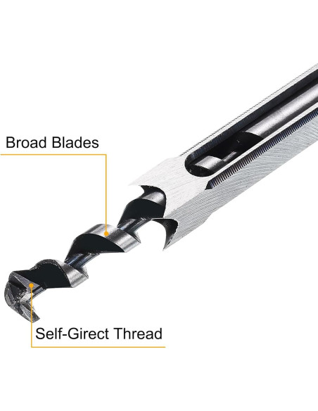 Broca Cuadrada 12.7mm uxcell Acero Alta Velocidad Carpintería