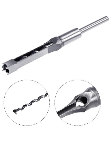 Broca Cuadrada 12.7mm uxcell Acero Alta Velocidad Carpintería