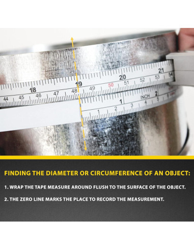 Cinta Métrica Perfecta DCT120 3.5m Diámetro Cilíndrico