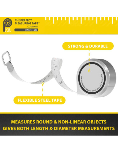 Cinta Métrica Perfecta DCT120 3.5m Diámetro Cilíndrico