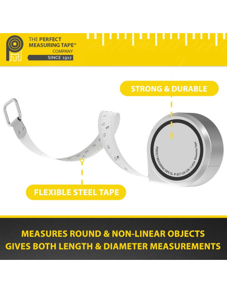 Cinta Métrica Perfecta DCT120 3.5m Diámetro Cilíndrico