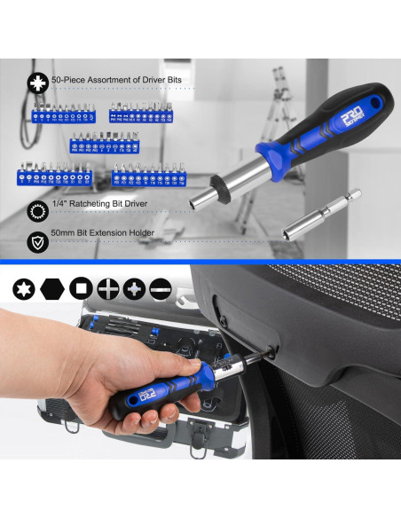Kit de Herramientas Prostormer 259 Piezas con Caja de Aluminio