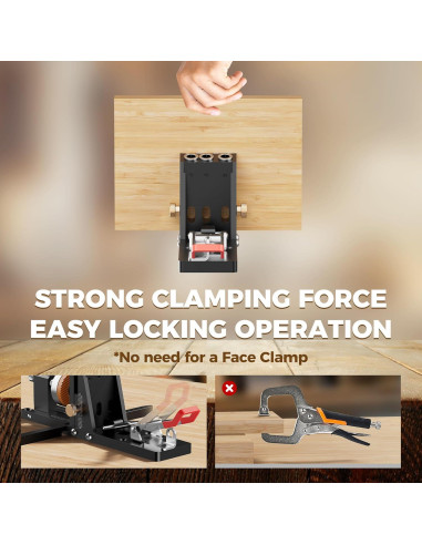 Plantilla de Agujeros de Pocket DOVICK con Brocas y Tope