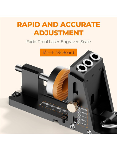 Plantilla de Agujeros de Pocket DOVICK con Brocas y Tope