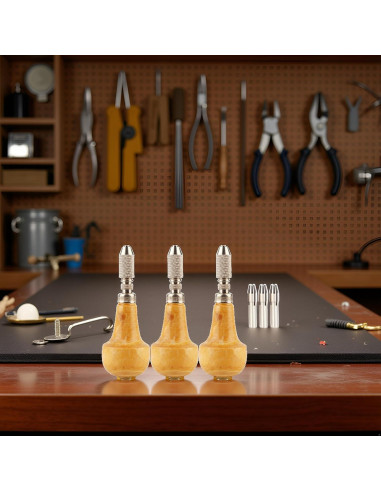 Juego de 3 Pinzas Pssopp para Joyería con Mango Ergonómico