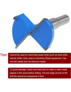 Broca Forstner uxcell 38mm Carburo para Madera 2