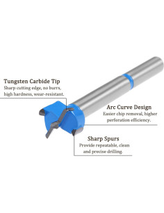 Broca Forstner Kozelo 15mm Carburo para Madera 2