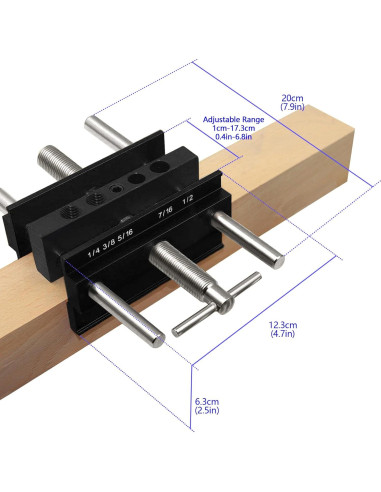 Plantilla de Dowel JoyTube Autocentrante 1,46 kg Ajustable