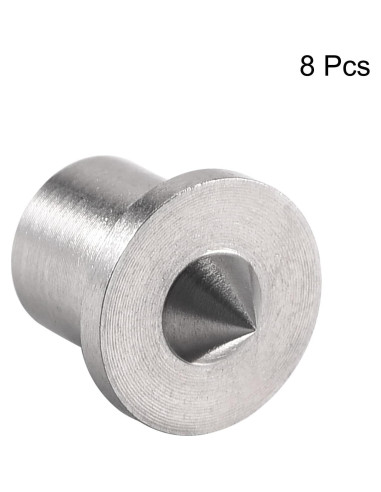 Centro de Taladro uxcell 5mm Acero Inoxidable 8 Piezas