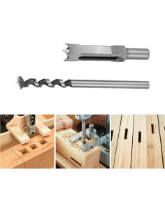 Broca Cuadrada Msiud 22cm para Carpintería - Acero Resistente 2