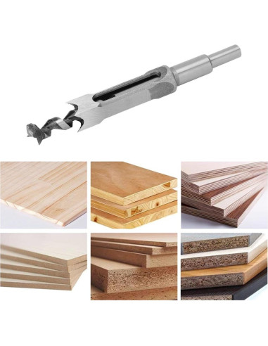 Broca Cuadrada Msiud 22cm para Carpintería - Acero Resistente