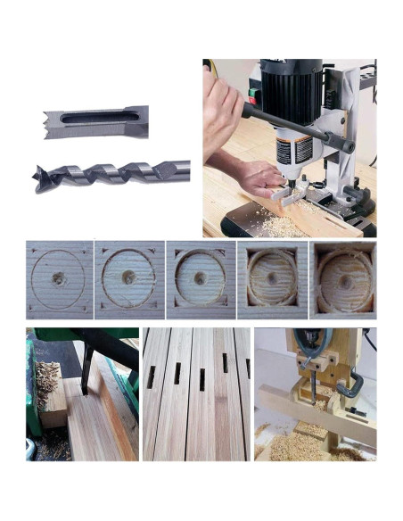 Broca de Mortaja Cuadrada MAX-CRAFT 1/2" para Carpintería