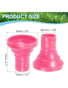 Agarrador de Pelotas de Golf PATIKIL con Ventosa Rosa 65x30mm 2