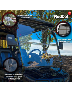 Parabrisas Plegable Red Dot para Carro de Golf Evolution D5 2