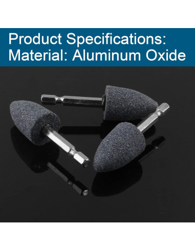 10 Puntas Abrasivas Aracombie 6.35mm para Taladro