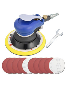 Lijadora Orbital Neumática Bowd 6" con 10 Papeles de Lija P240