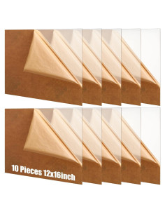 10 Hojas Acrílicas Claras Wesiti 30x40 cm 3 mm para DIY