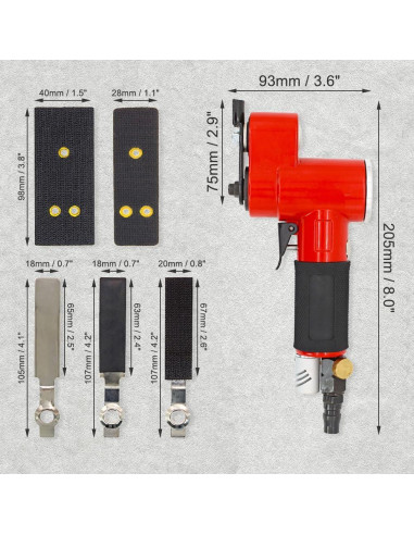 Lijadora de Aire BAUSATZ Mini Neumática 0.23 kg Alta Velocidad
