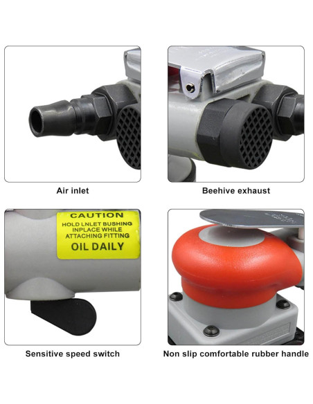 Lijadora Neumática Estink KP-6793 75x100mm 10000RPM