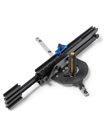 Sistema de Medición de Ingletes POWERTEC 71766 con Cerca Telescópica