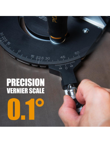 Sistema de Medición de Ingletes POWERTEC 71766 con Cerca Telescópica