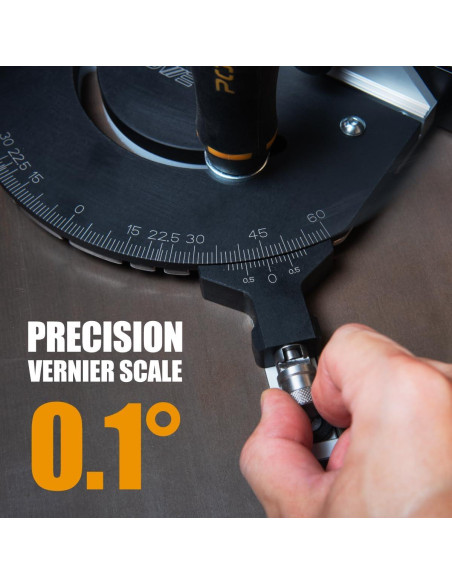 Sistema de Medición de Ingletes POWERTEC 71766 con Cerca Telescópica