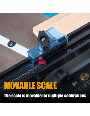 Sistema de Medición de Ingletes POWERTEC 71766 con Cerca Telescópica