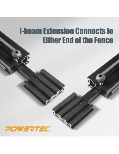 Sistema de Medición de Ingletes POWERTEC 71766 con Cerca Telescópica