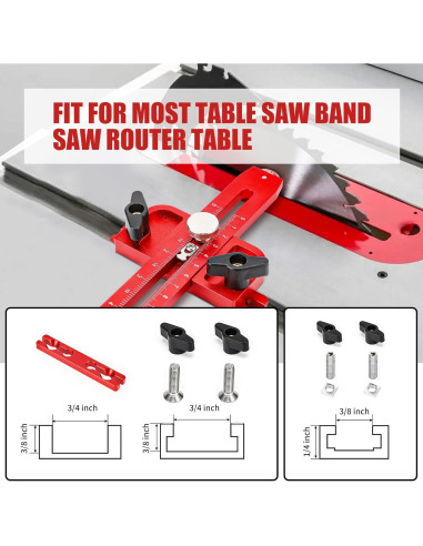 Jig de Corte Delgado YYinno para Sierra de Mesa 16,51 cm