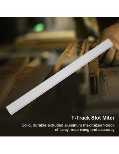 Riel T-Bar FTVOGUE 300mm de aluminio para carpintería